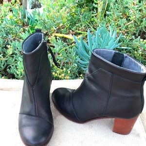 Ankle Heeled Boots Toms Black zipper